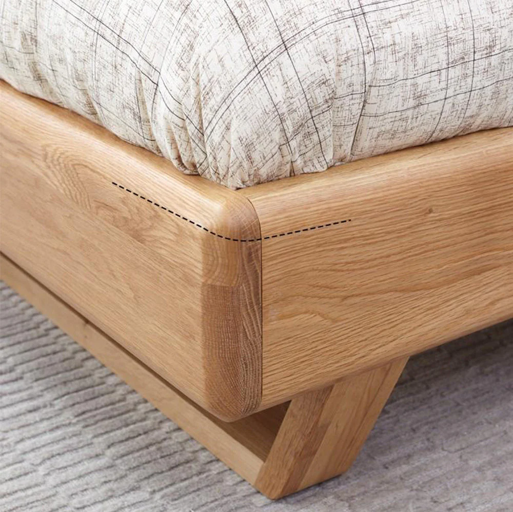Manchester Natural Solid Oak Bed Frame - Image 7