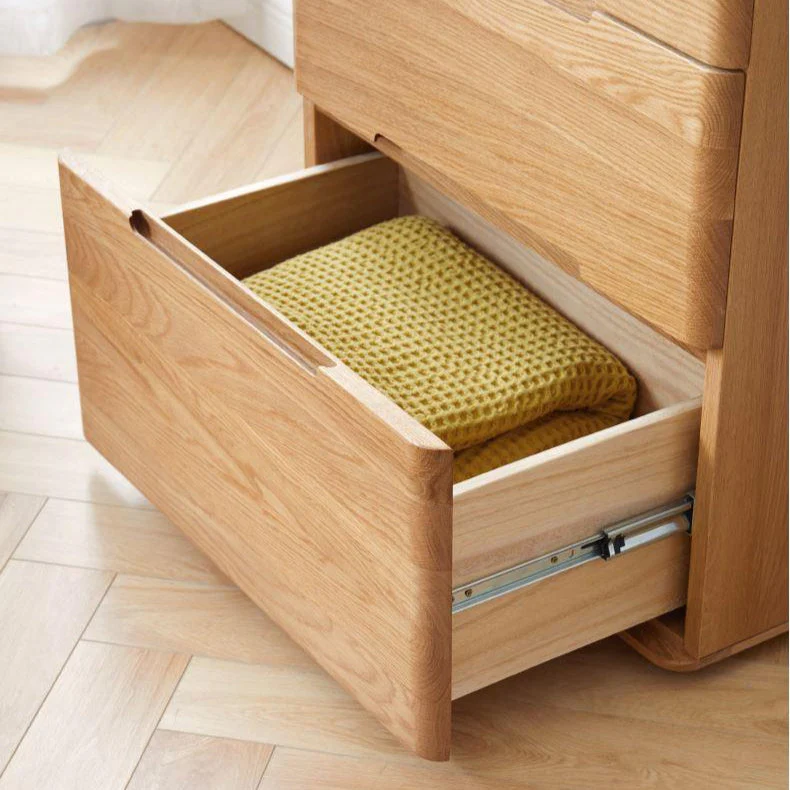 Manchester Natural Solid Oak Bedside Table - Image 4