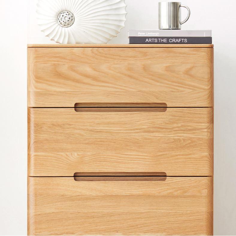 Manchester Natural Solid Oak Bedside Table - Image 6