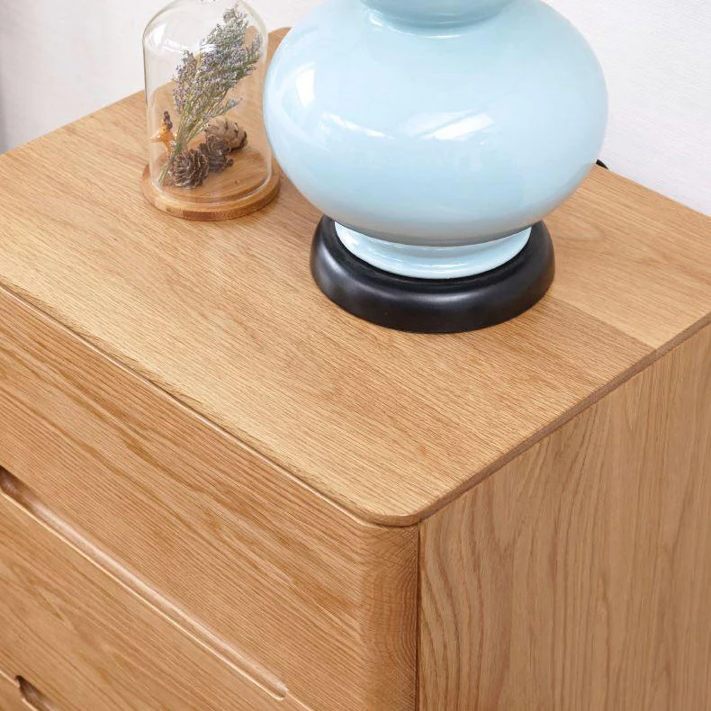 Manchester Natural Solid Oak Bedside Table - Image 9