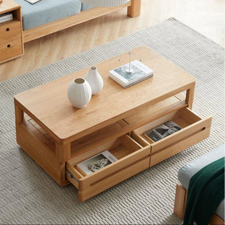 Manchester Natural Solid Oak Coffee Table - Image 3