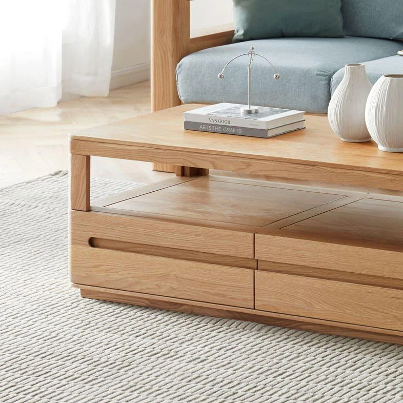 Manchester Natural Solid Oak Coffee Table - Image 4