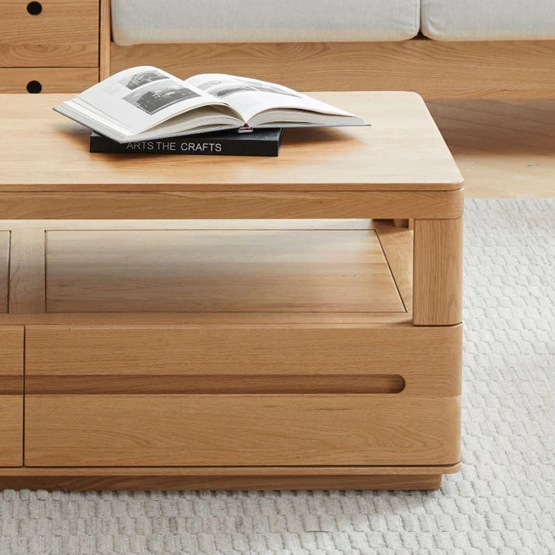 Manchester Natural Solid Oak Coffee Table - Image 5