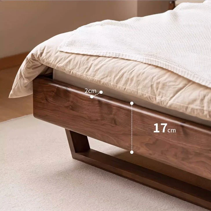 Manchester Natural Solid Walnut Bed Frame - Image 4