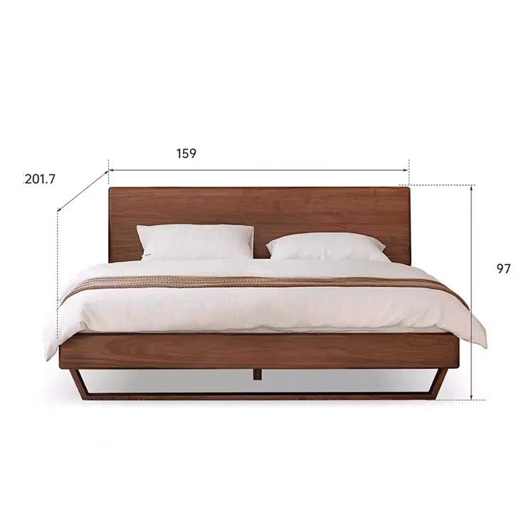 Manchester Natural Solid Walnut Bed Frame - Image 6