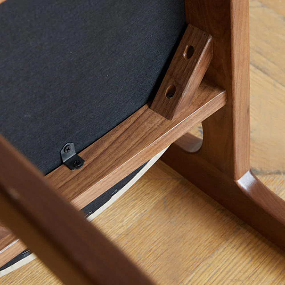 Marche Natural Solid Walnut Dining Chair - Image 8