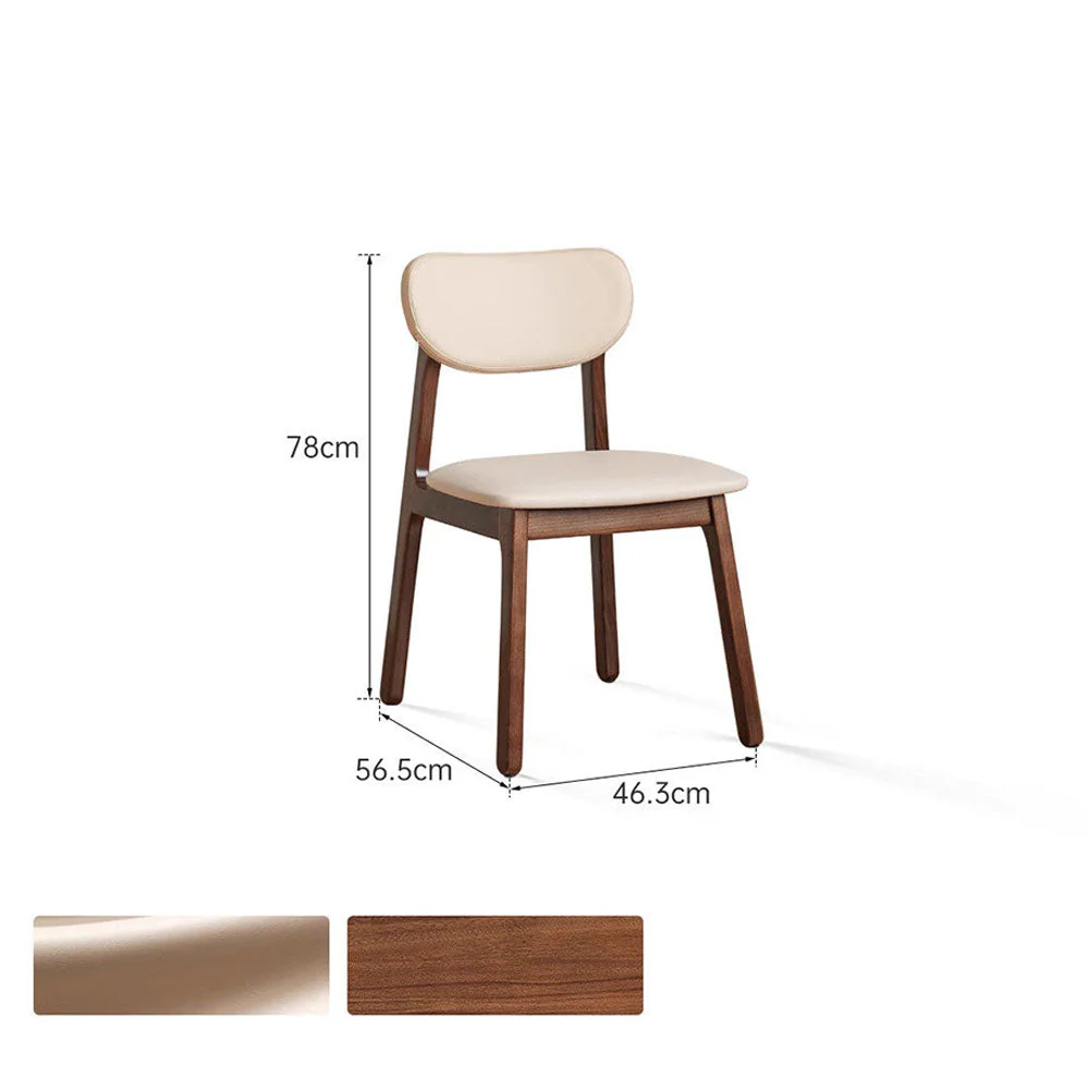 Marche Natural Solid Walnut Dining Chair - Image 9