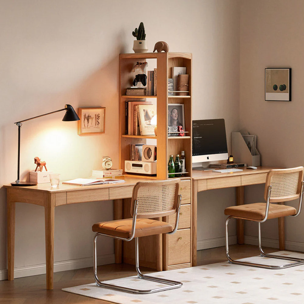 Marradi Natural Solid Oak Slim Bookcase - Image 2