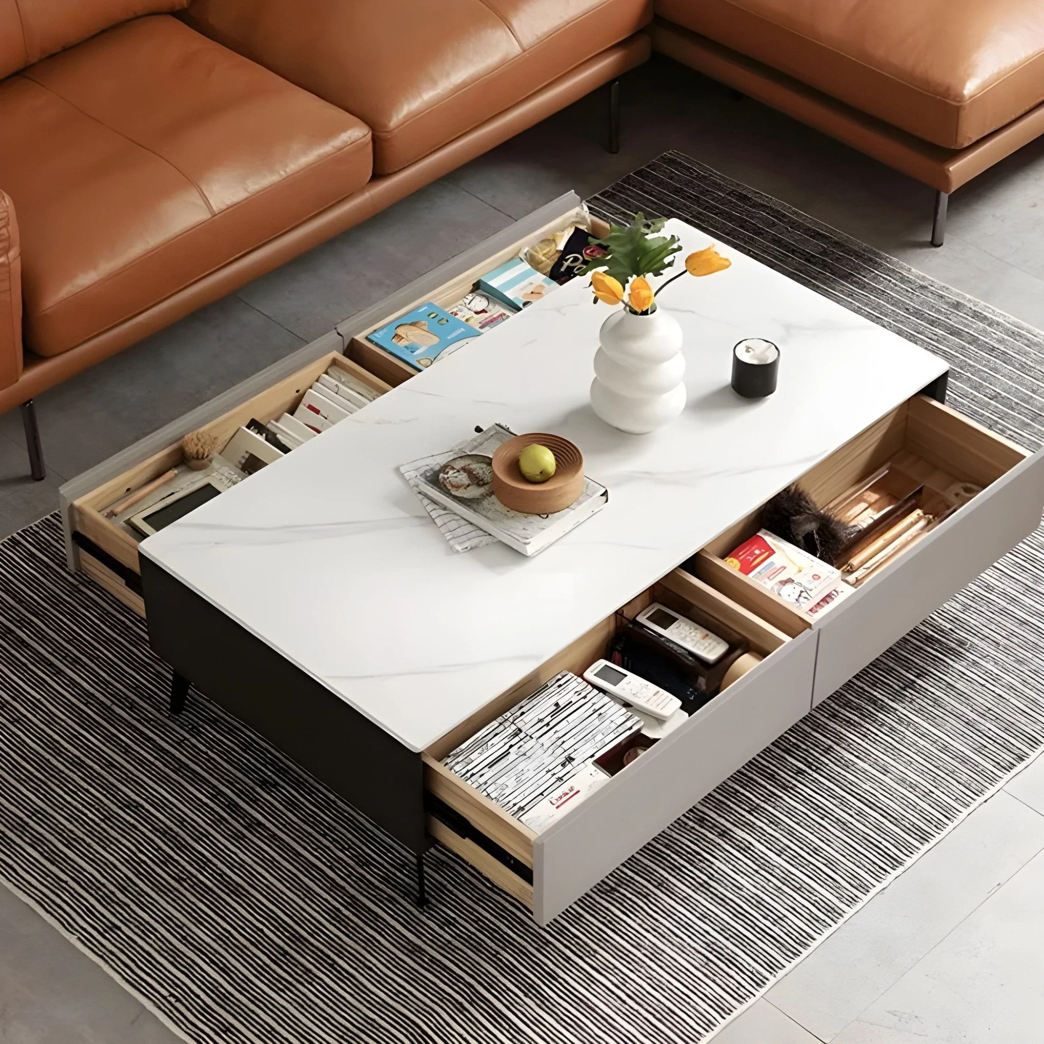 Marsta Solid Oak Coffee Table - Image 6