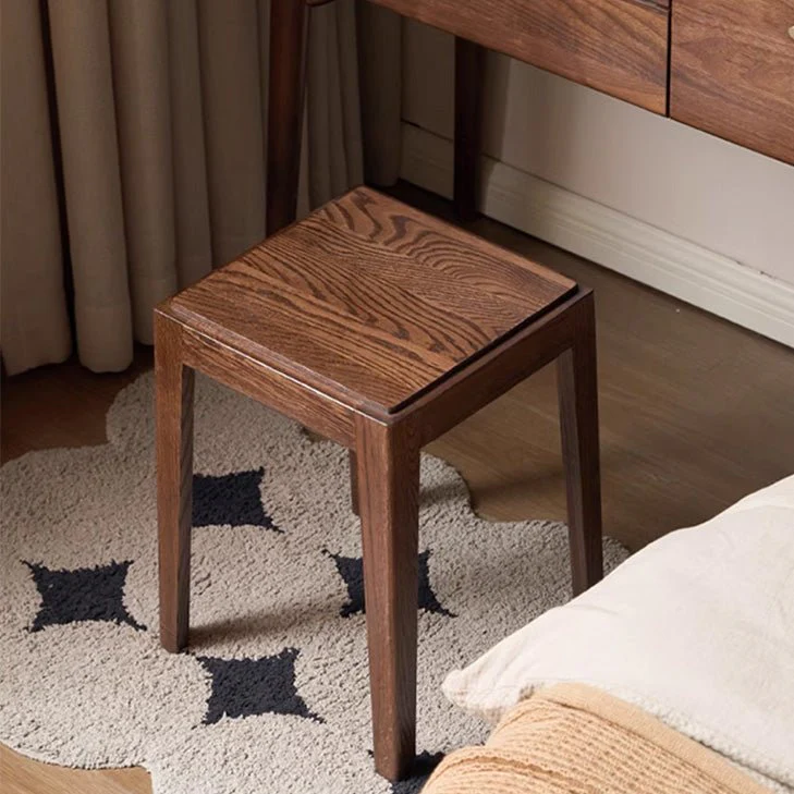 Matsue Natural Solid Hardwood Stacking Stool - Image 3