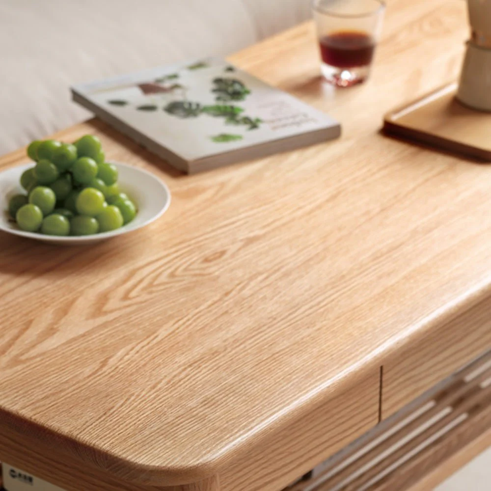 Mayen Natural Solid Oak Tall Coffee Table - Image 6
