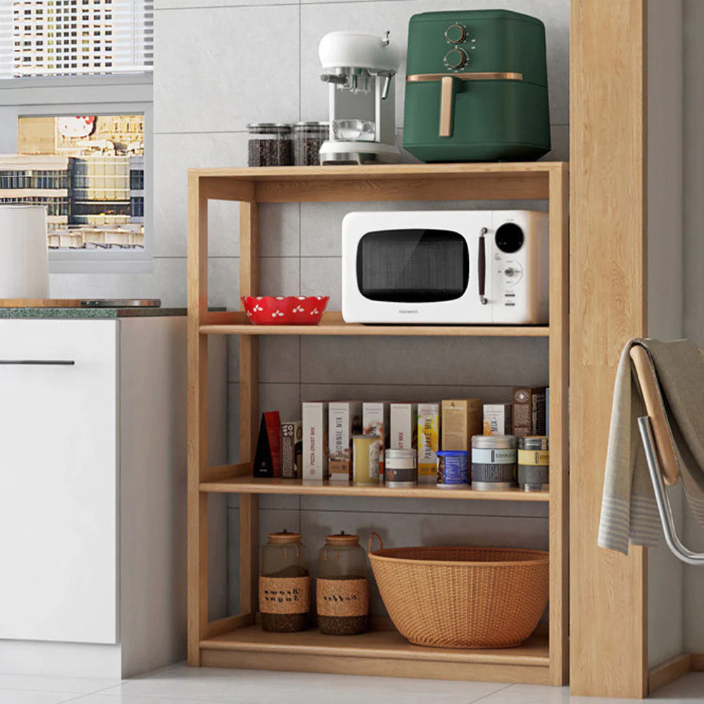 Medolla Natural Solid Oak Storage Shelf - Image 3