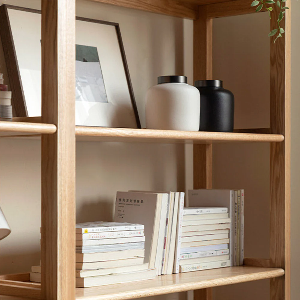 Medolla Natural Solid Oak Storage Shelf - Image 6