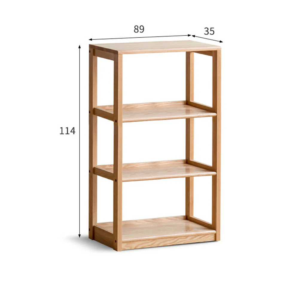 Medolla Natural Solid Oak Storage Shelf - Image 8