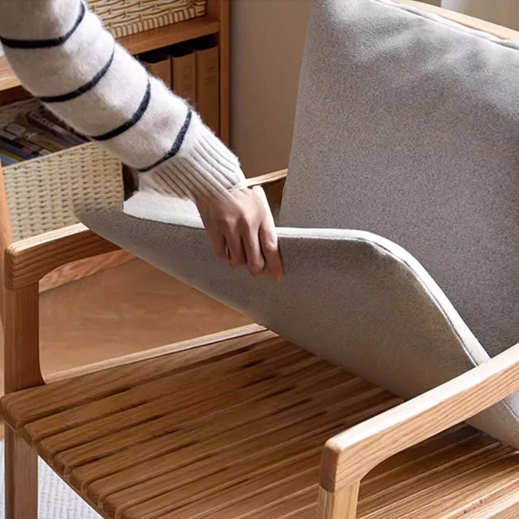 Metz Natural Solid Oak Leisure Chair - Image 4
