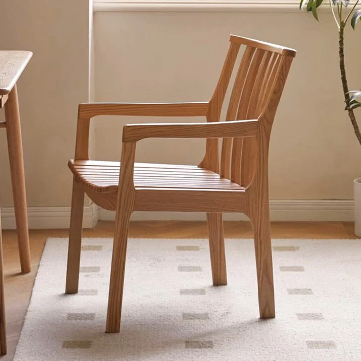 Metz Natural Solid Oak Leisure Chair - Image 5