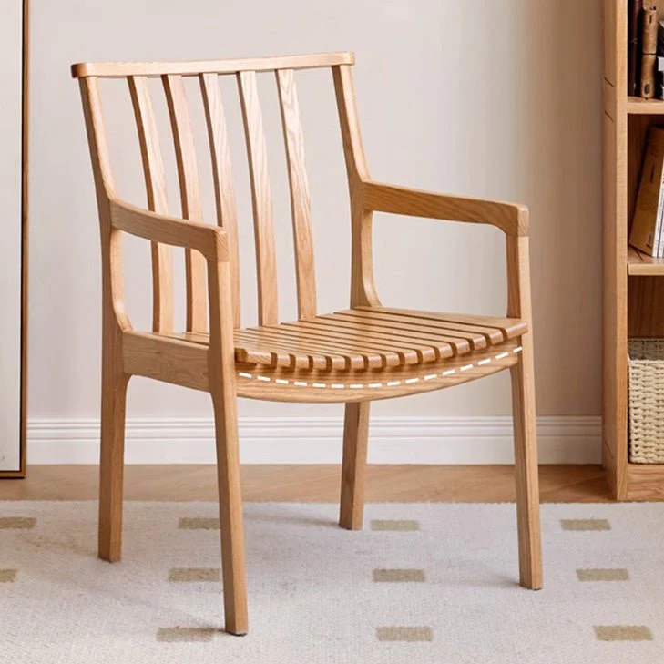 Metz Natural Solid Oak Leisure Chair - Image 6
