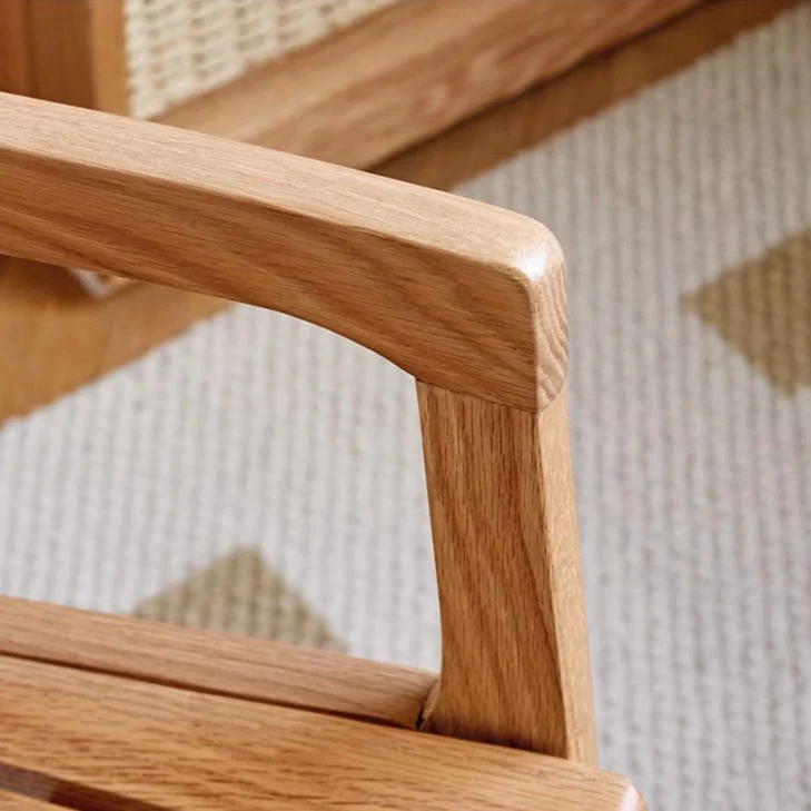 Metz Natural Solid Oak Leisure Chair - Image 8