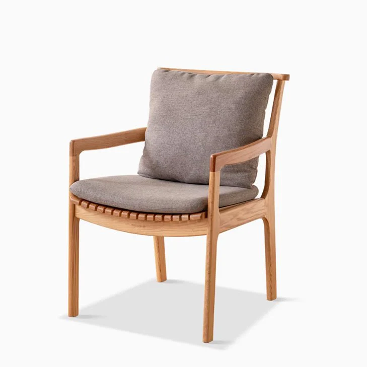Metz Natural Solid Oak Leisure Chair - Image 9