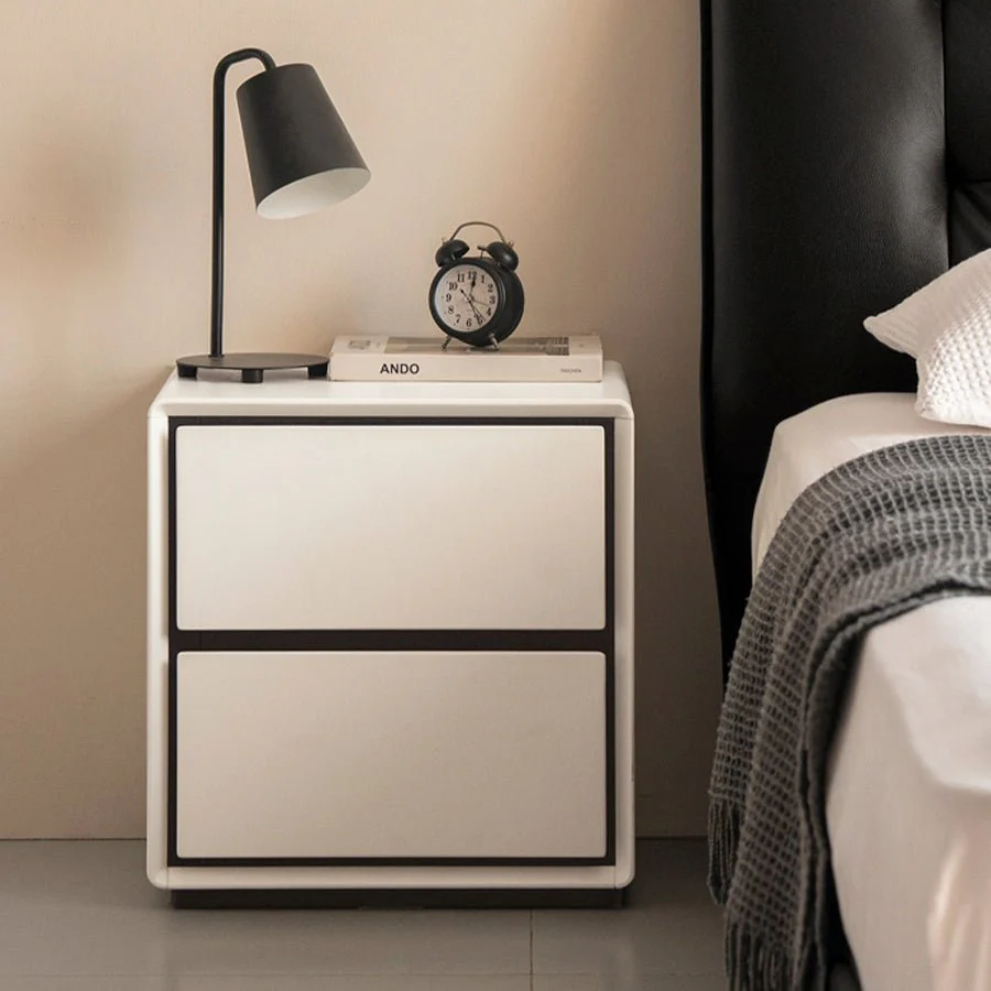 Miers Solid Rubber Wood Floor Standing Bedside Table - Image 3