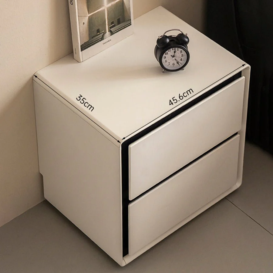 Miers Solid Rubber Wood Floor Standing Bedside Table - Image 7
