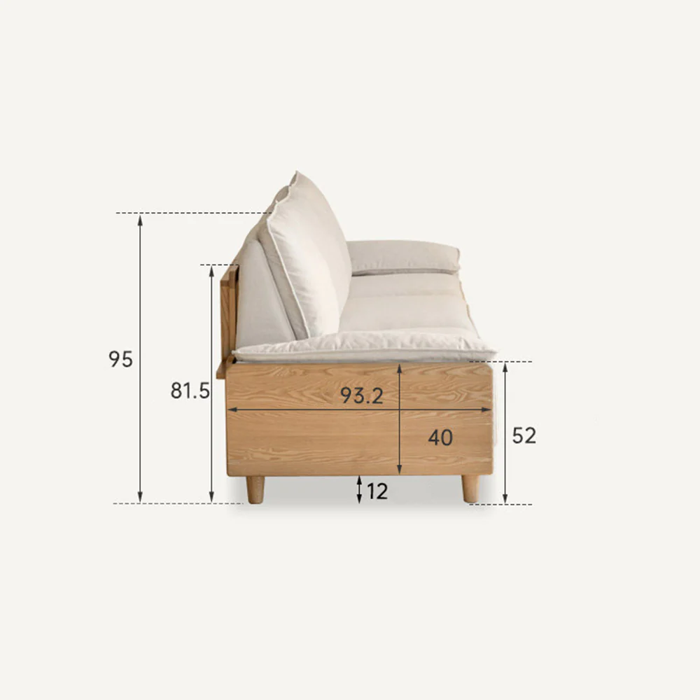 Milena Natural Solid Ash Sofa - Image 21