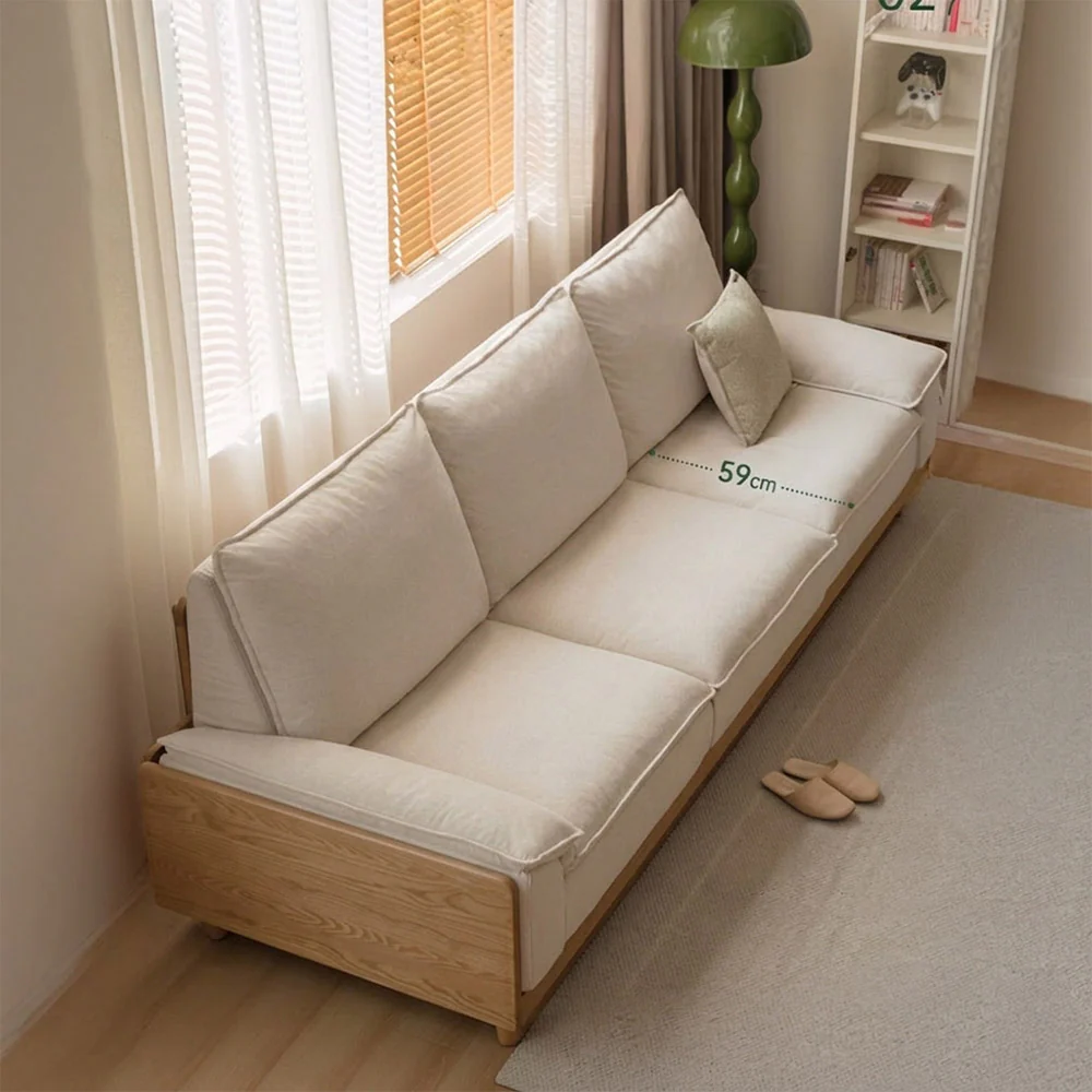 Milena Natural Solid Ash Sofa - Image 3