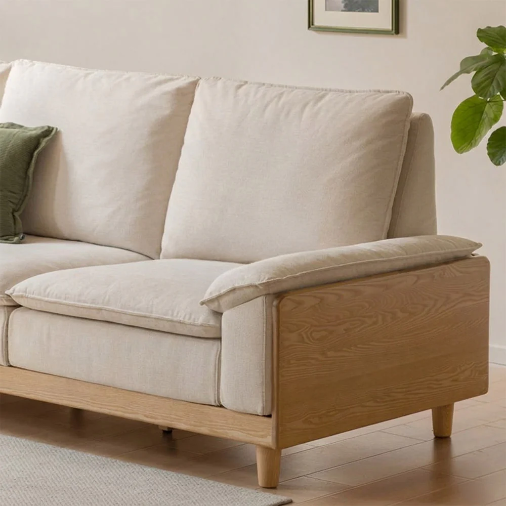 Milena Natural Solid Ash Sofa - Image 6