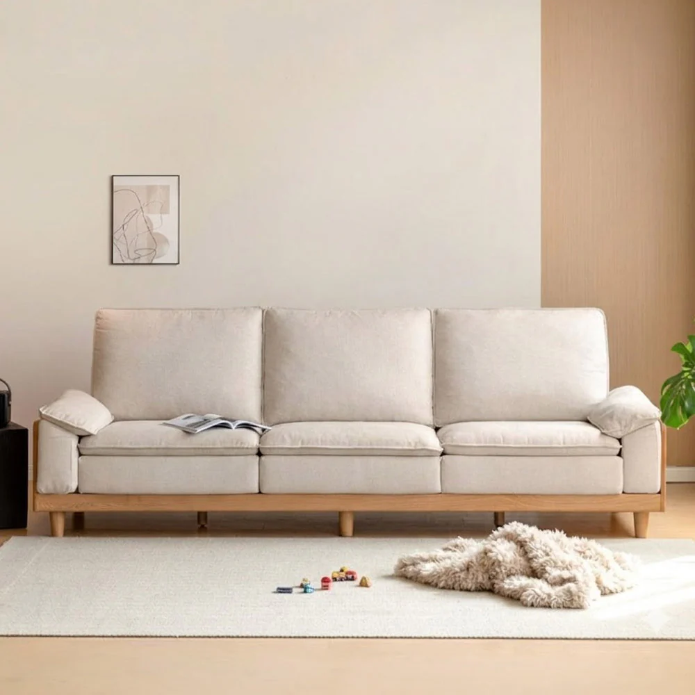 Milena Natural Solid Oak Sofa - Image 2
