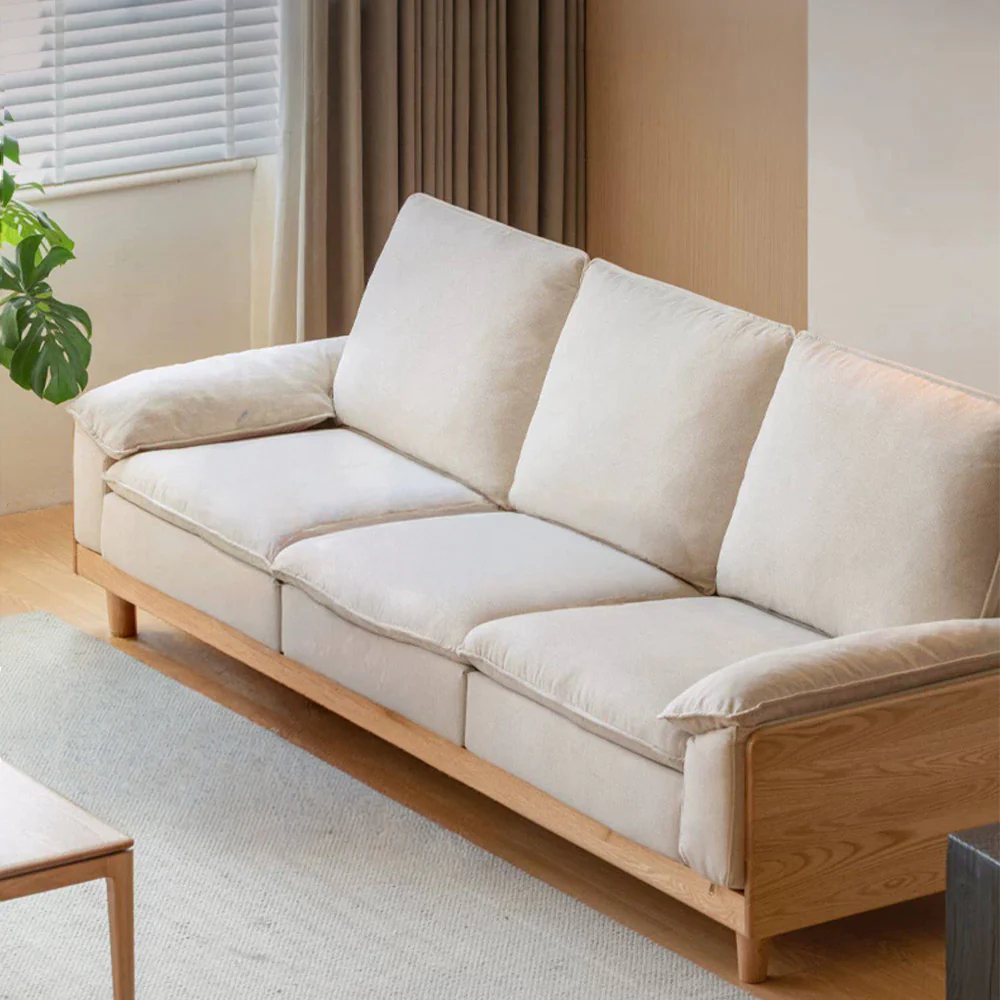 Milena Natural Solid Oak Sofa - Image 3