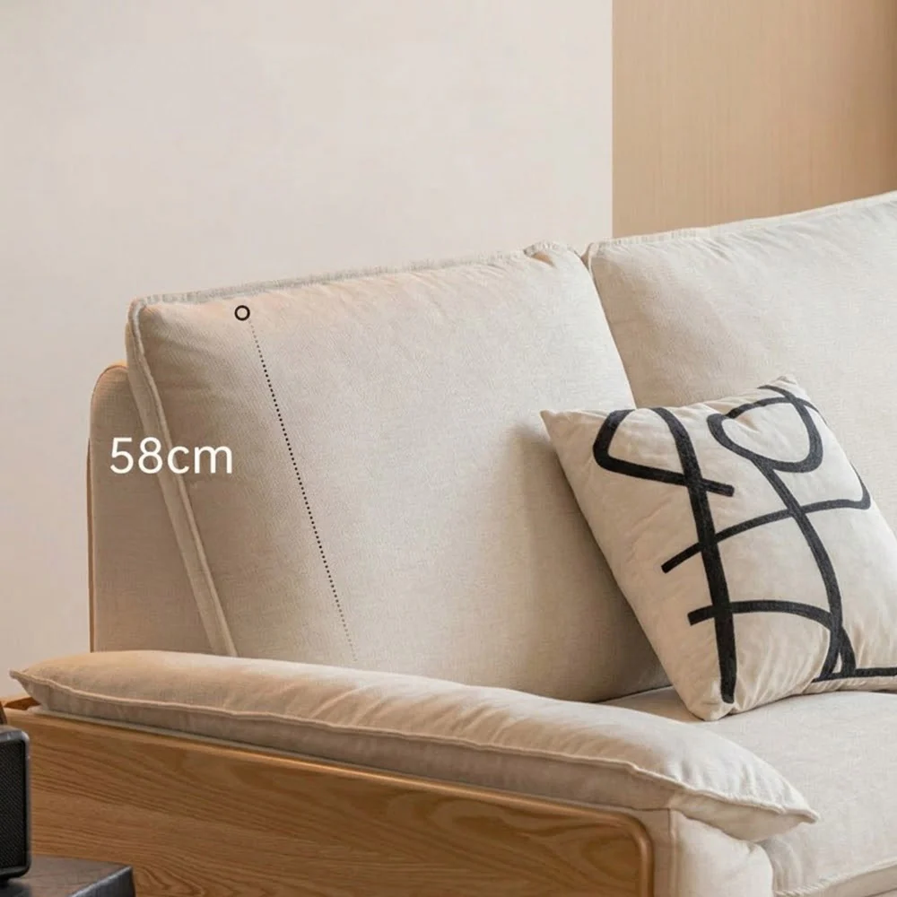 Milena Natural Solid Oak Sofa - Image 7