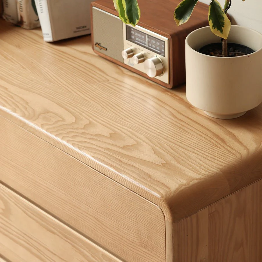Millburn Solid Ash Extending Turning Dressing Table with Chest of Drawers - Image 7
