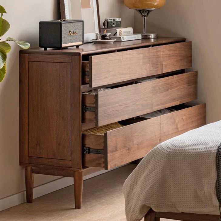 Mocha Solid Walnut 3+4 Chest of Drawers - Image 6