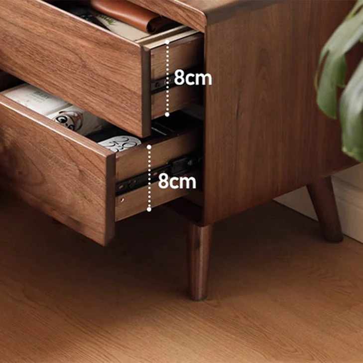 Mocha Solid Walnut Bedside Table - Image 6