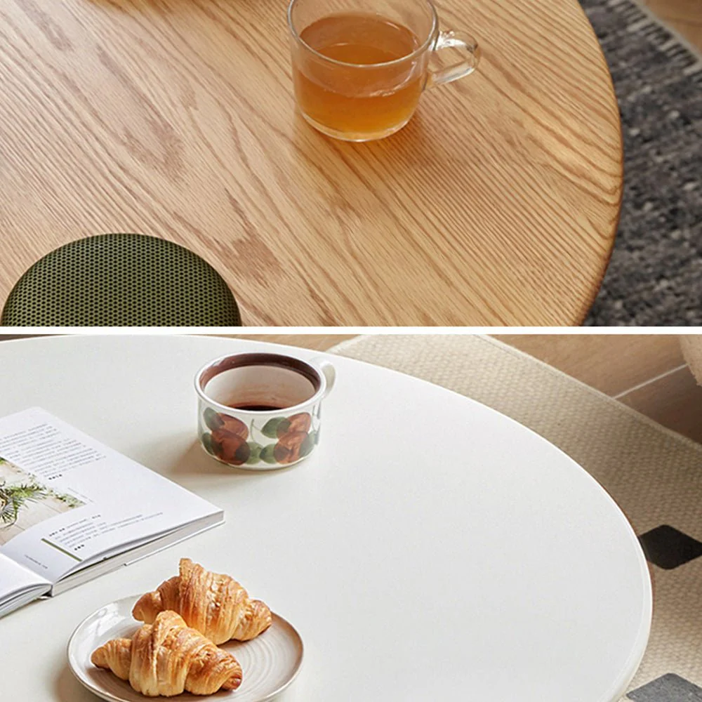 Moissac Natural Solid Oak Round Coffee Table - Image 3