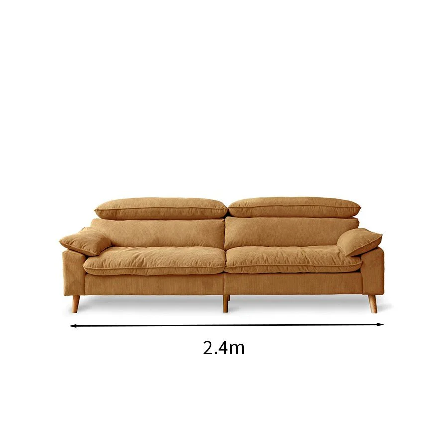 Mork Corduroy Fabric Sofa - Image 11