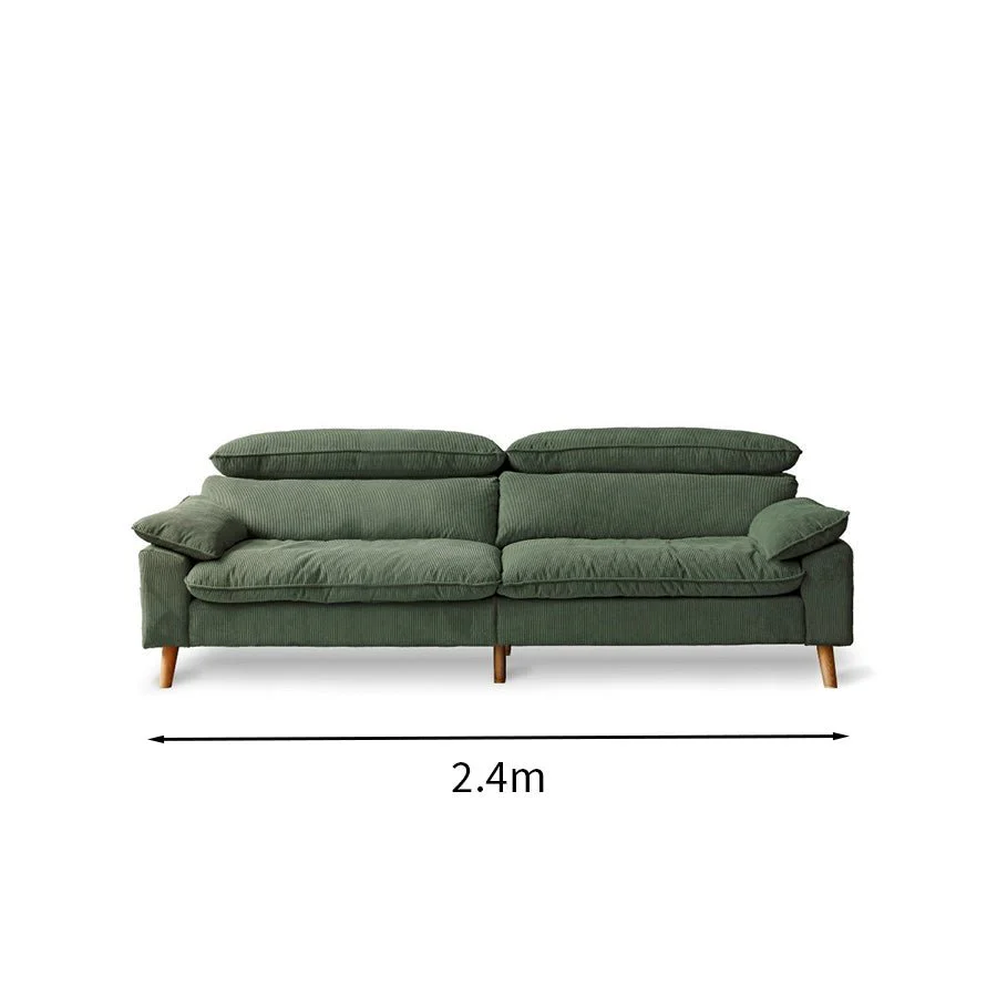Mork Corduroy Fabric Sofa - Image 12