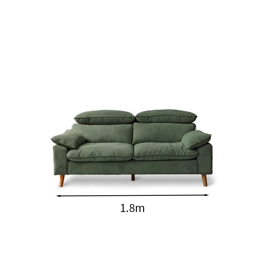 Mork Corduroy Fabric Sofa - Image 8