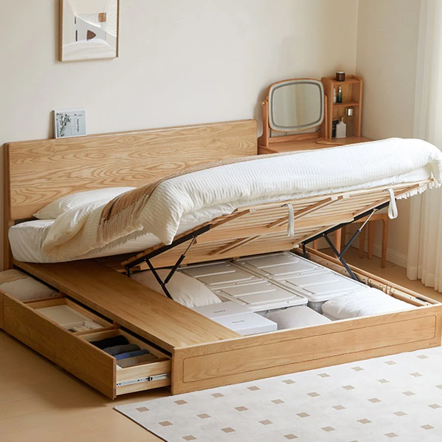 Mosby Solid Ash Box Body Bed Frame - Image 4