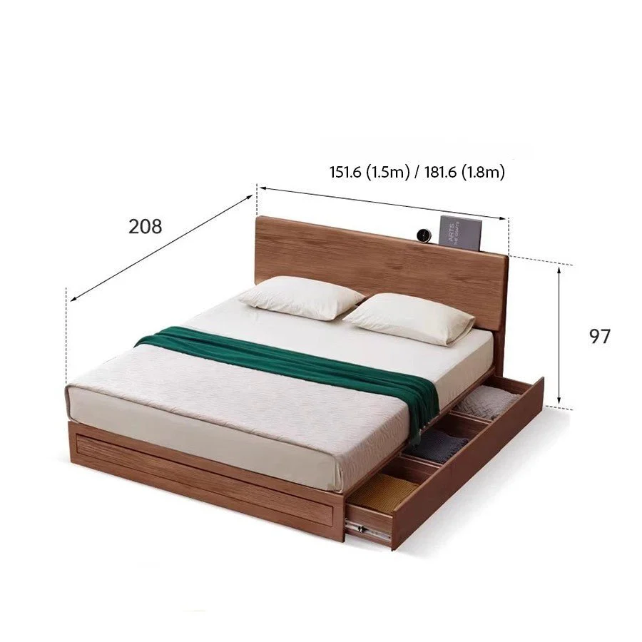 Mosby Solid Ash Box Body Bed Frame - Image 8