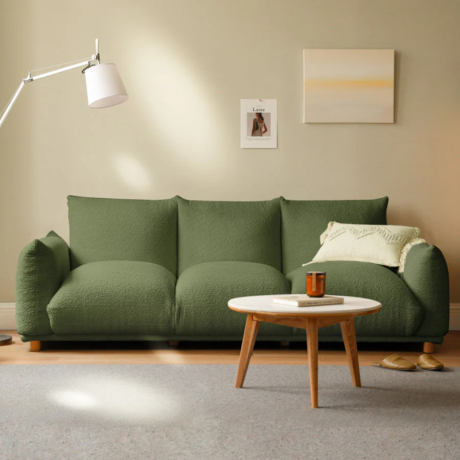 Mutsu Tranquil Touch Faux Shearling Sofa