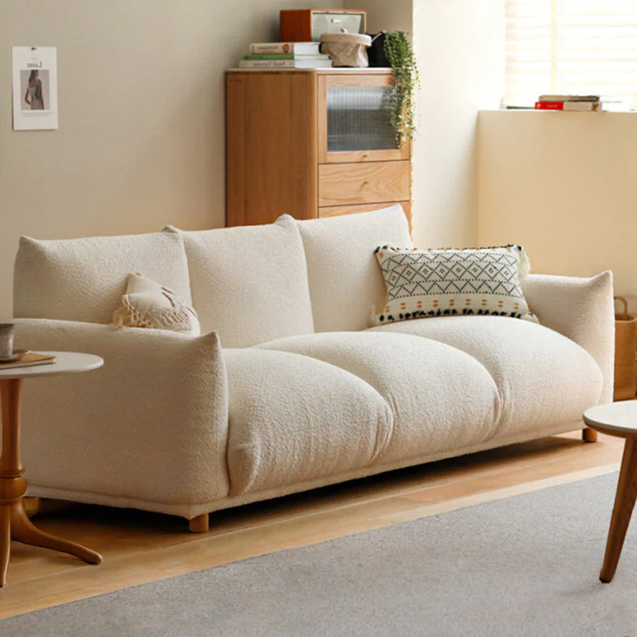 Mutsu Tranquil Touch Faux Shearling Sofa - Image 2