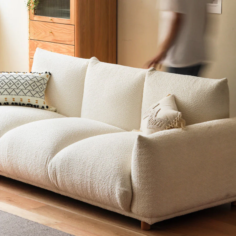 Mutsu Tranquil Touch Faux Shearling Sofa - Image 3
