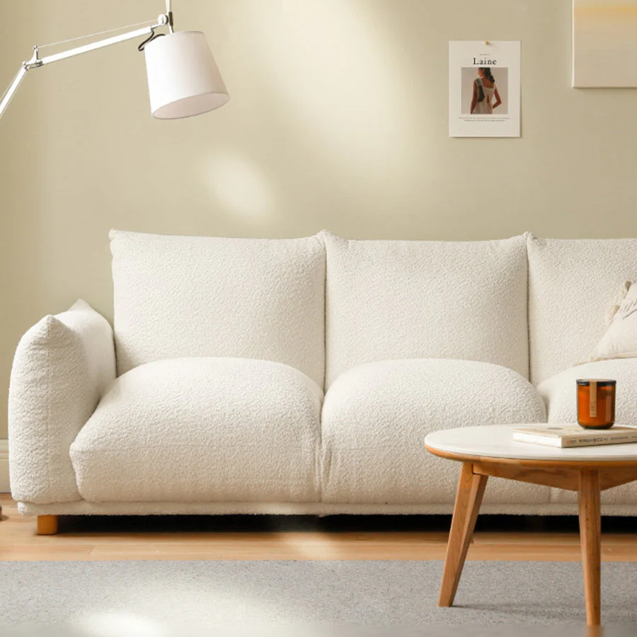 Mutsu Tranquil Touch Faux Shearling Sofa - Image 4