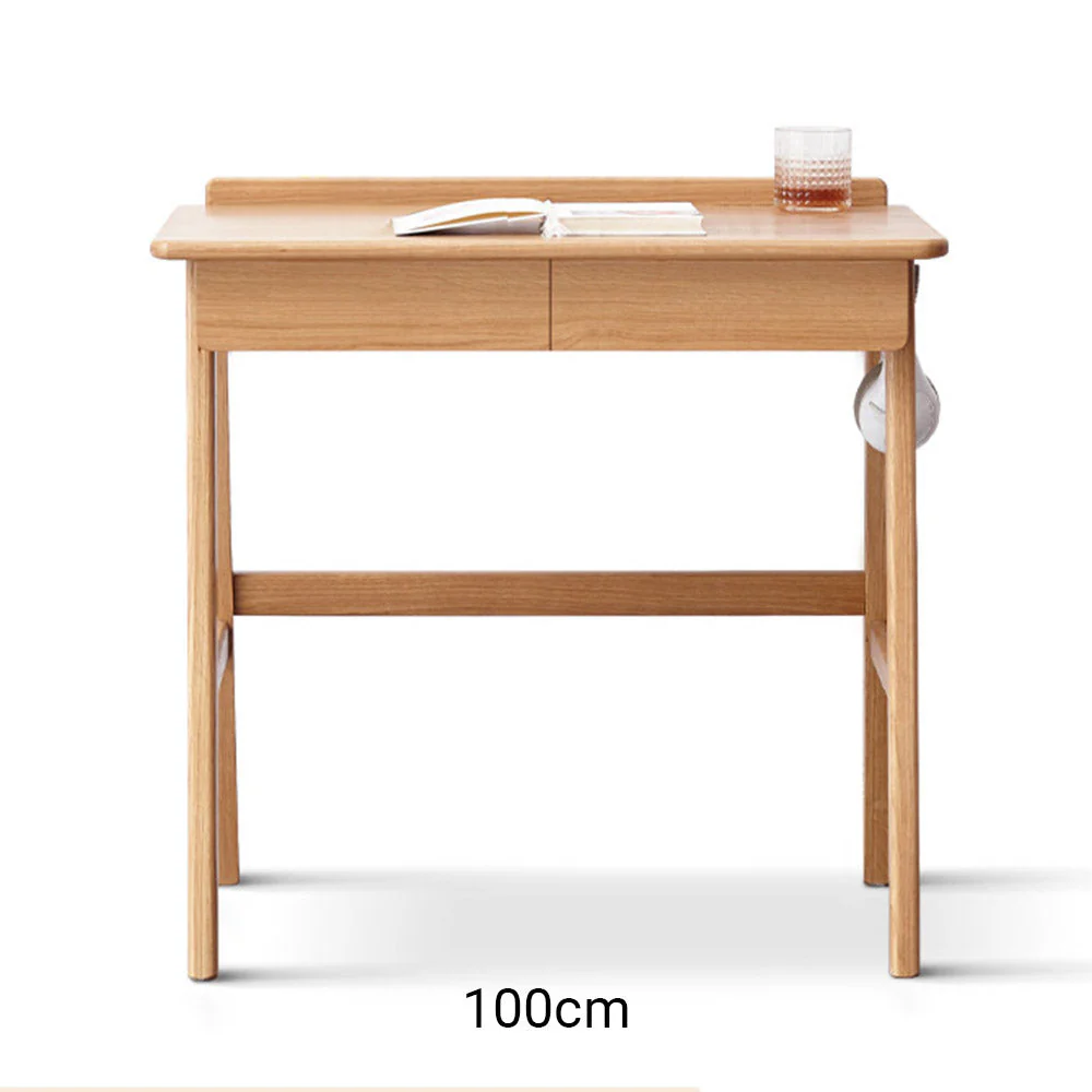 Narbonne Natural Solid Oak Office Desk - Image 12