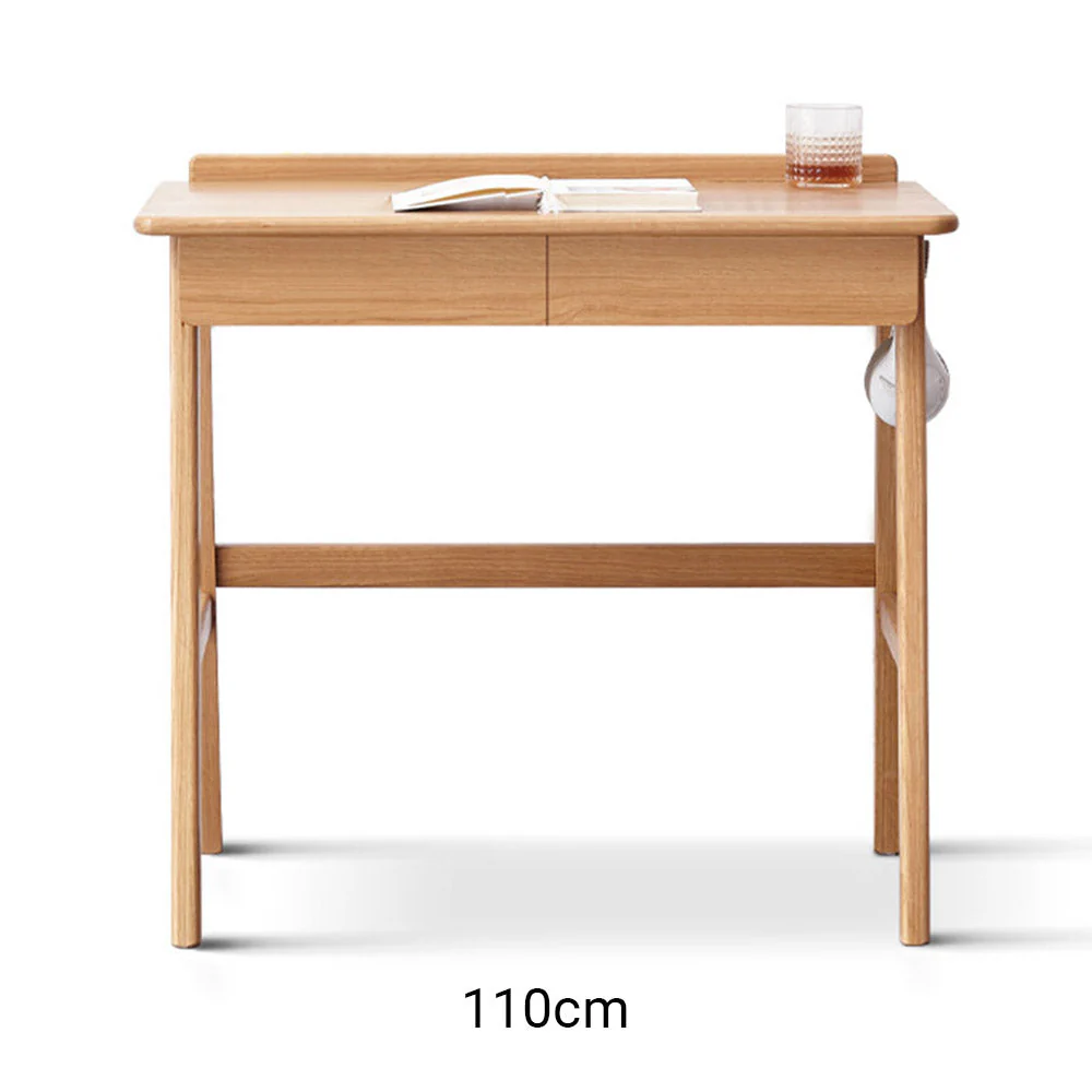 Narbonne Natural Solid Oak Office Desk - Image 13
