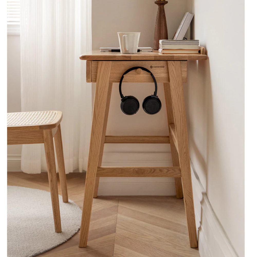 Narbonne Natural Solid Oak Office Desk - Image 3