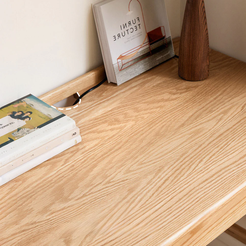 Narbonne Natural Solid Oak Office Desk - Image 7