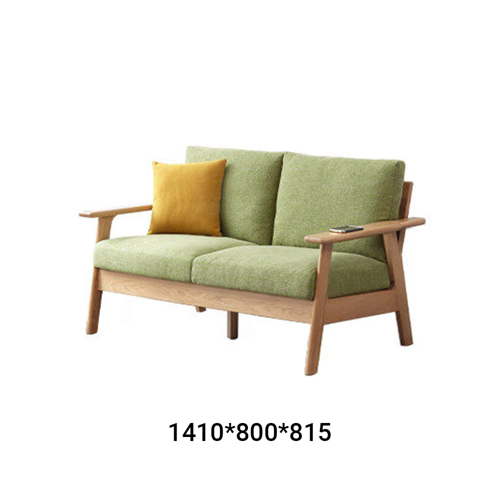 Nayoro Natural Solid Oak Seat Sofa - Image 8
