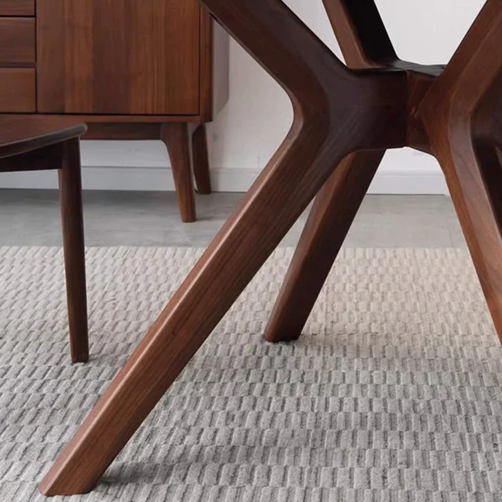 Nest Solid Walnut Round Dining Table - Image 3